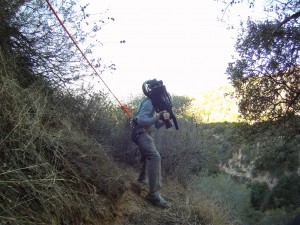 DP Kevin O'Brien On Belay.  Photo: P. McCurdy